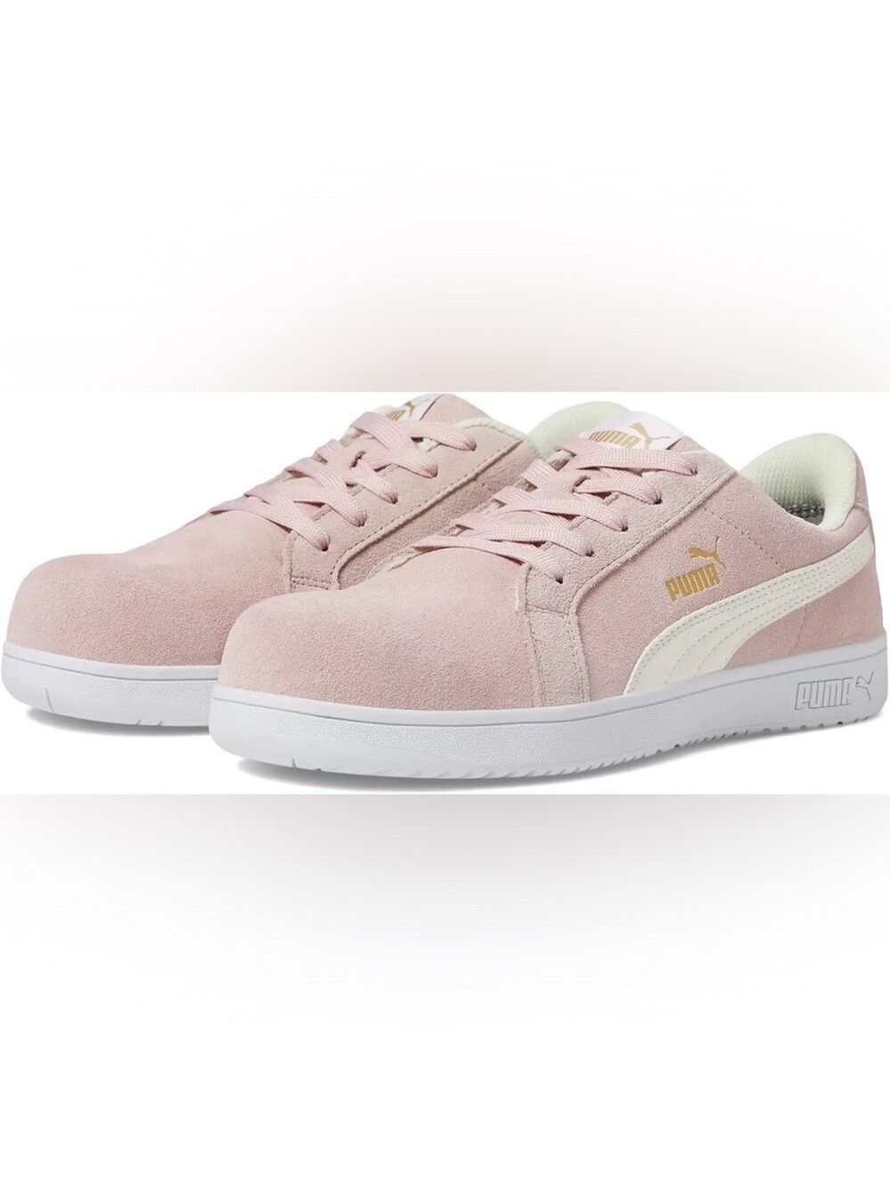 NEW Puma Blush Suede Comp Toe Sneakers Size 6